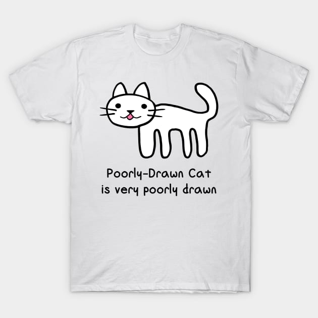 Poorly-Drawn Cat T-Shirt by conform